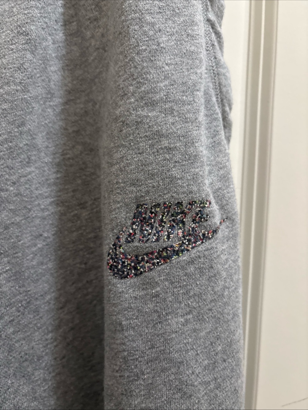 Nike Women's NSW Sportswear Wide Leg SweatPants Loose Fit Gray Size L - Picture 2 of 4